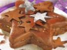 Gefüllter Lebkuchenstern mit Schokoguss - Rezept