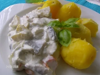 Matjesheringe mariniert  - auf leichtere Art - Rezept