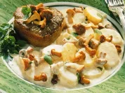 Sahne Kartoffeln mit Pfifferlingen - Rezept