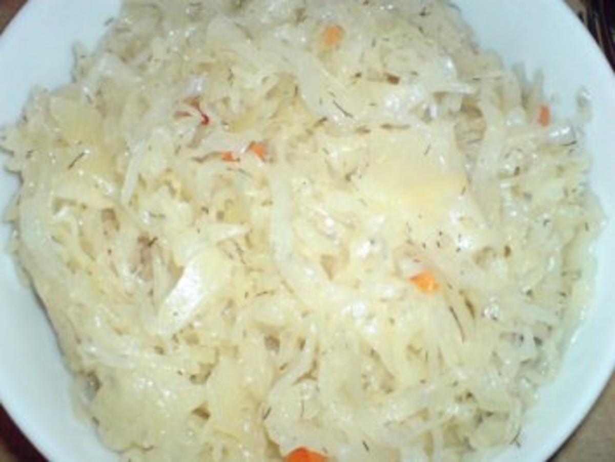 Grützwurst mit Kartoffeln und Sauerkraut - Rezept - Bild Nr. 5
