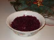 Rotkohl mit Äpeln und Johannisbeergelee, - Rezept