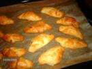 Quarkhörnchen mit Käse und Schinken - Rezept