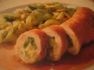 Rezept: Putenroulade mit Lauchfüllung Putenroulade mit Lauchfüllung - Rezept