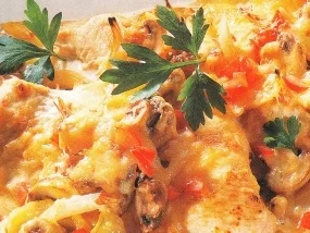 Putenschnitzel mit Champignon Kruste - Rezept