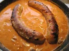 Rezept: Bratwurst in Champignon-Rahmsoße Bratwurst in Champignon-Rahmsoße - Rezept
