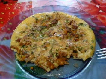 Rezept: Pfifferlingsomlett Pfifferlingsomlett - Rezept