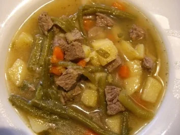 Grüne-Bohnen-Rindfleisch-Topf - Rezept