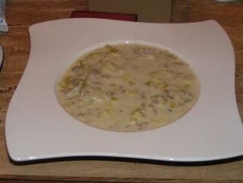 Käsesuppe mit Lauch - Rezept