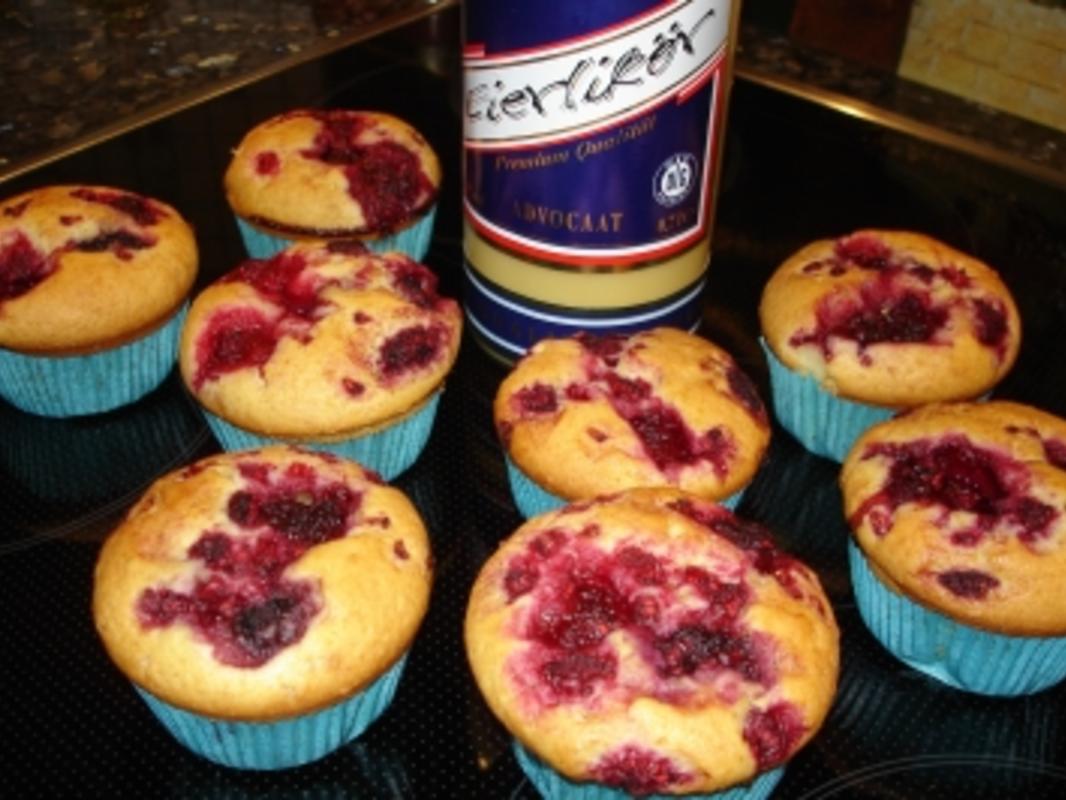 Himbeer-Eierlikör-Muffins - Rezept mit Bild - kochbar.de