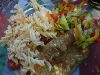 Gefüllte Schinkenröllchen - Rezept