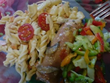 Gefüllte Schinkenröllchen - Rezept