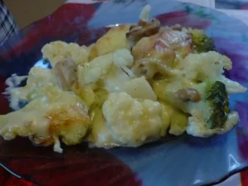 Blumenkohl-Brokkoli-Gratin - Rezept