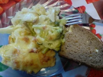 Blumenkohl-Brokkoli-Gratin - Rezept