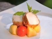 Rezept: Seeteufelmedailons im Tiroler Speckmantel Seeteufelmedailons im Tiroler Speckmantel - Rezept