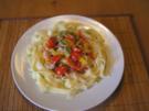 Bandnudeln mit Thunfisch-Kren-Sosse - Rezept