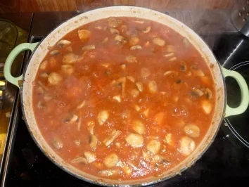 Puten-Champignon-Töpfchen - Rezept