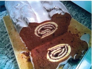 Biskuitschnecke im Rührteig - Rezept