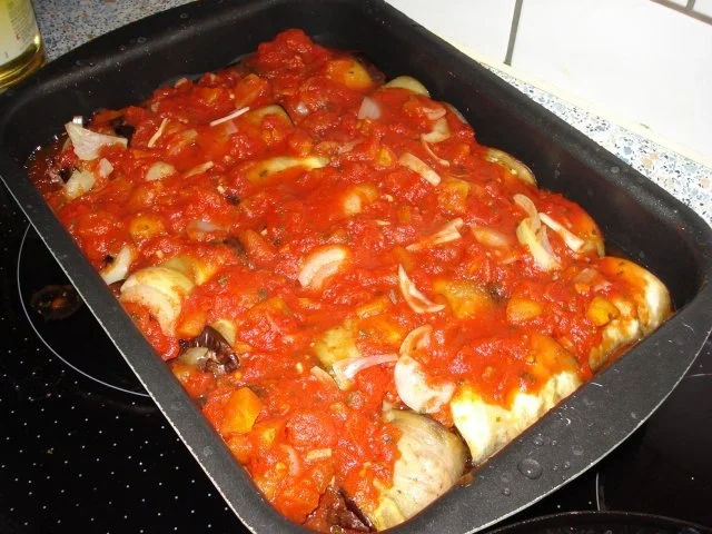 Rezept: gefüllte Auberginenröllchen Bild Nr. 4 gefüllte Auberginenröllchen - Rezept - Bild Nr. 4