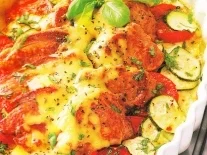 Rezept: Tomaten Zucchini Gratin mit Filet Tomaten Zucchini Gratin mit Filet - Rezept