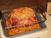 Rostbeef mit Kräuter-Zwiebel-Käsekruste - Rezept