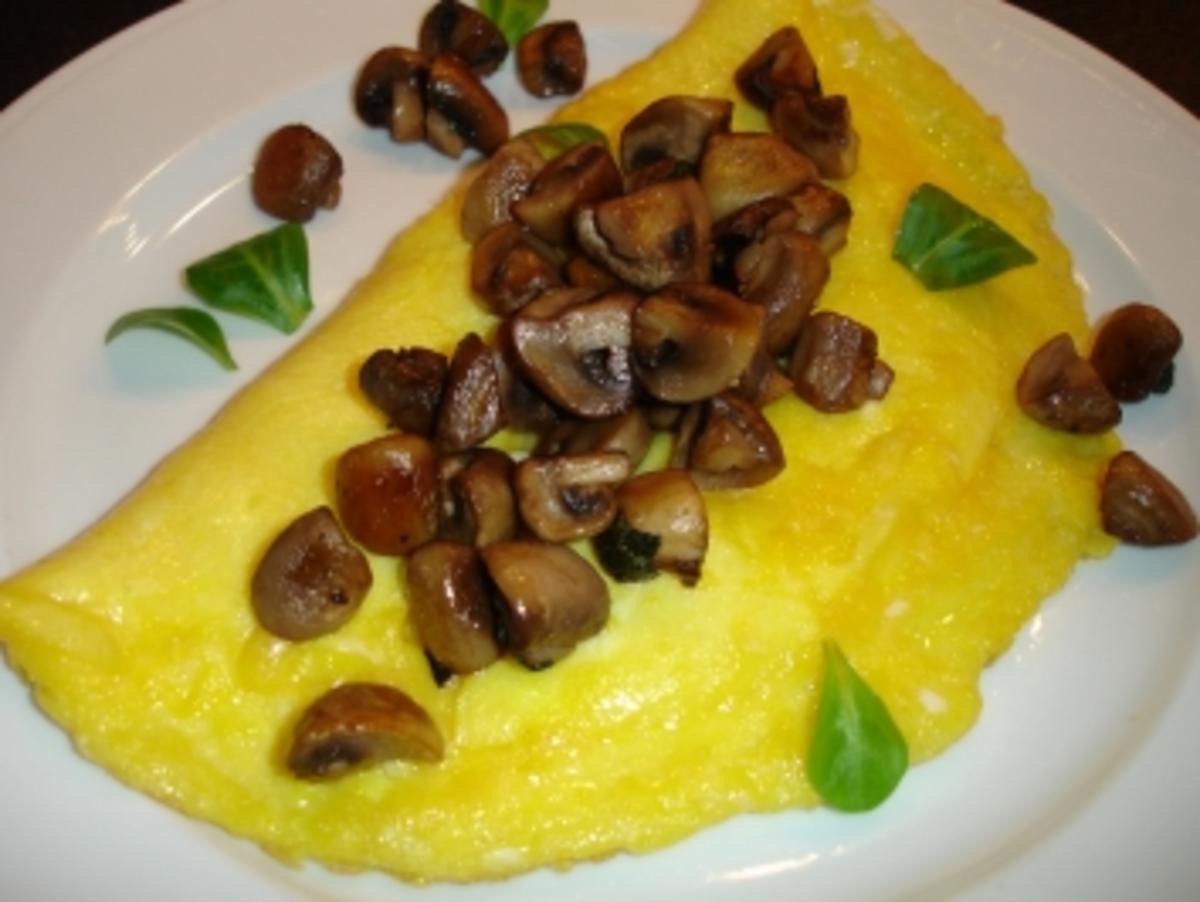 Omlett mit Champignons - Rezept