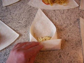 Vegetarische Frühlingsrolle mit Käse - Rezept