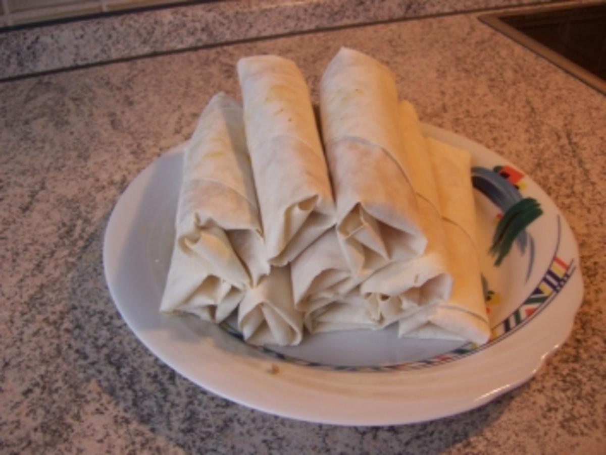 Vegetarische Frühlingsrolle mit Käse - Rezept