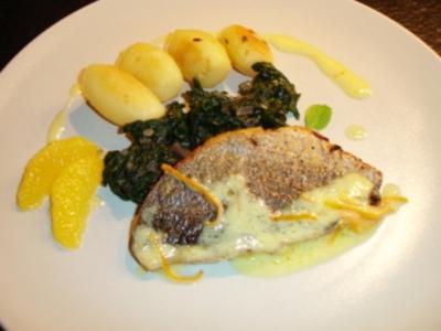 Knusprige Dorade mit Orangensauce - Rezept