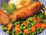 Panierte Bratwürste - Rezept