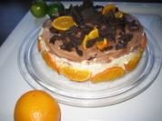 Marmorierte Orangentorte - Rezept
