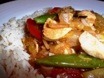 Pute süß-sauer auf die leichte Art - Rezept