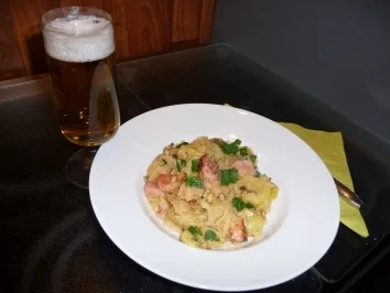 Bayrischer Kasselerauflauf mit Knusperkruste - Rezept