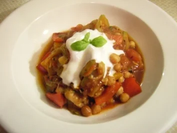 Schnelle Gemüse-Kichererbsen-Pfanne - Rezept