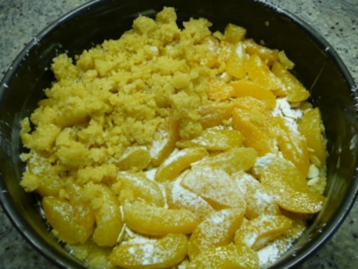 Streuselkuchen mit Aprikosen - Rezept