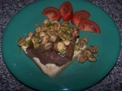 Hirschsteak  auf Toast mit Lauchchampions - Rezept