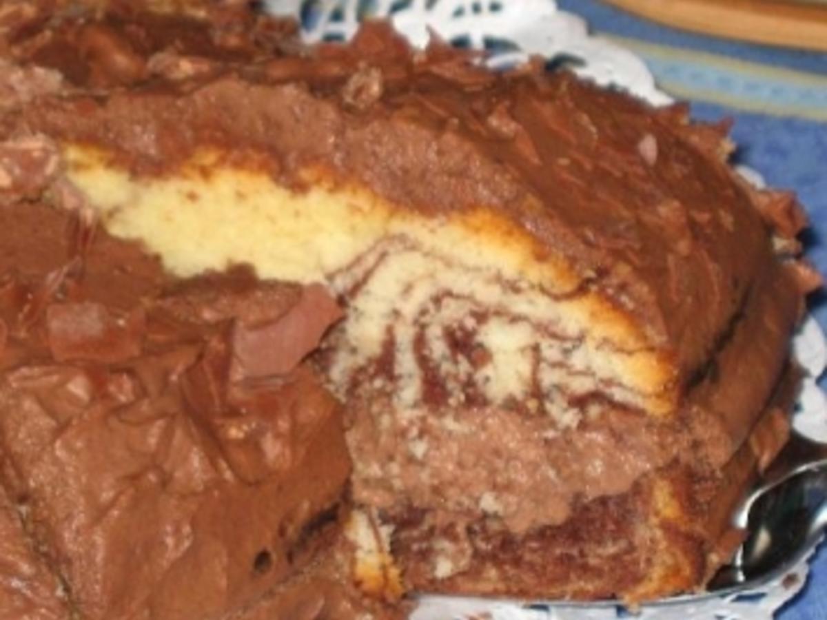 Schoko-Zebra-Torte - Rezept mit Bild - kochbar.de