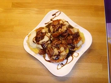 Bratapfel mit Dominosteine... - Rezept