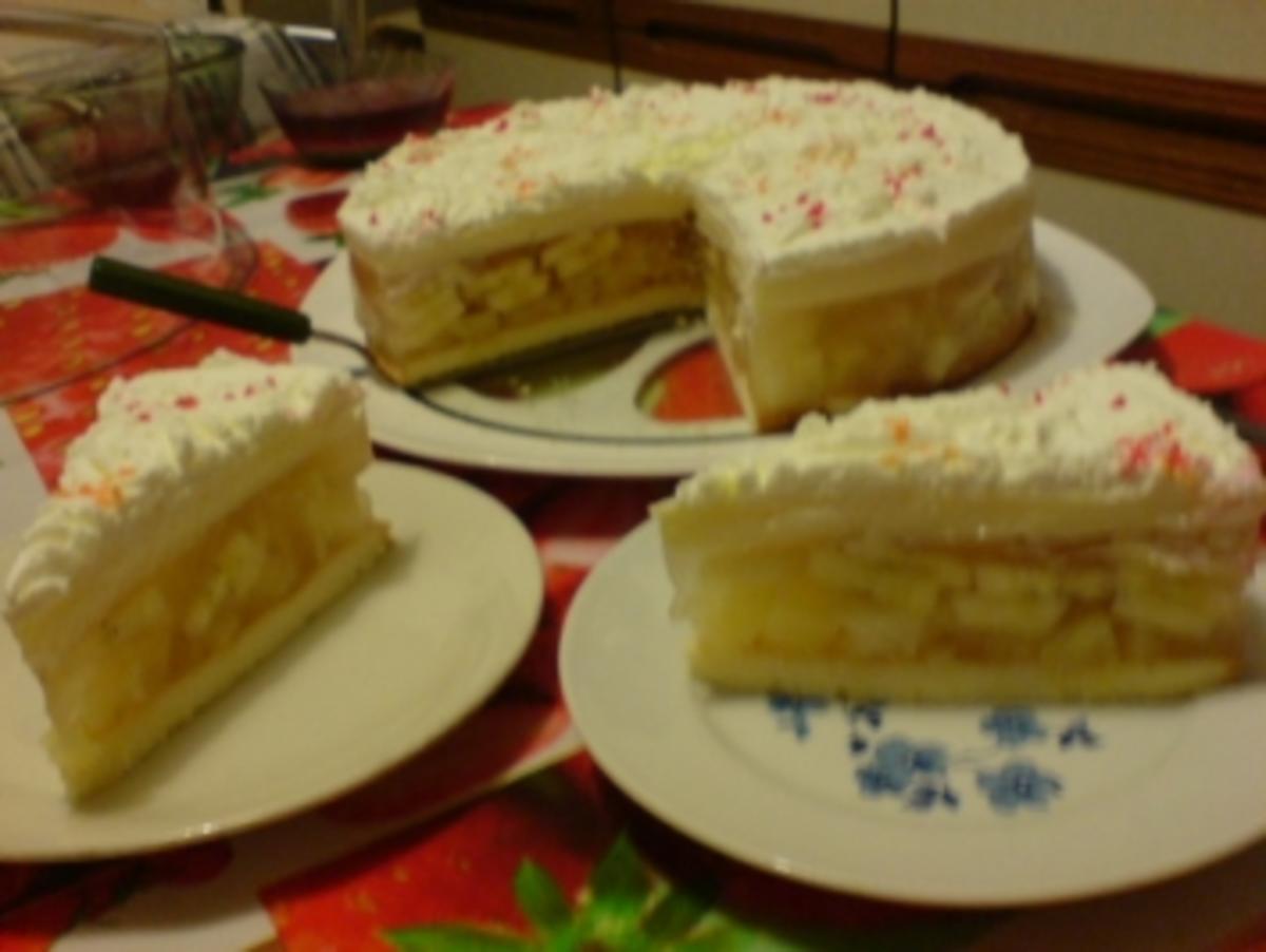 Ananas-Bananen-Torte - Rezept mit Bild - kochbar.de