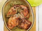 Kaninchen mit  Küchenkräutern - Rezept