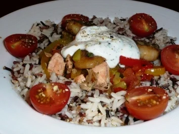 Tante Charis' bunte Fischpfanne - Rezept