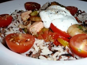 Tante Charis' bunte Fischpfanne - Rezept