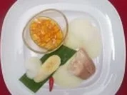 Schwäbischer Eisgugelhupf mit Vanilleschaum und Mango-Chili-Ragout - Rezept