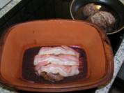 Hirschbraten im Römertopf - Rezept