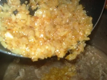 Eintopf vom Hähnchen an geräuchertem Grünkern - Freekeh - Rezept