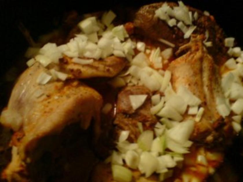 Kaninchenbraten mit Kaninchen - Stallhase und Speck - Rezept mit Bild ...