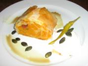 Kürbis Strudel mit Speck - Rezept