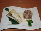 Rezept: Zanderfilet auf Blattspinat mit Reis Zanderfilet auf Blattspinat mit Reis - Rezept