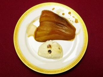 Rezept: Karamellbirnen mit Ziegenkäse aus Belgrad Karamellbirnen mit Ziegenkäse aus Belgrad - Rezept