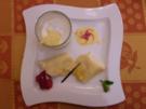 Gerührter Wiener Eiskaffee dazu Topfenpalatschinken - Rezept