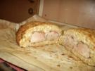 Schweinsfilet im Knödelhemd mit Knoblauchsauce - Rezept